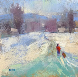 painting reference sledding karen tip margulis artist canson pastel
