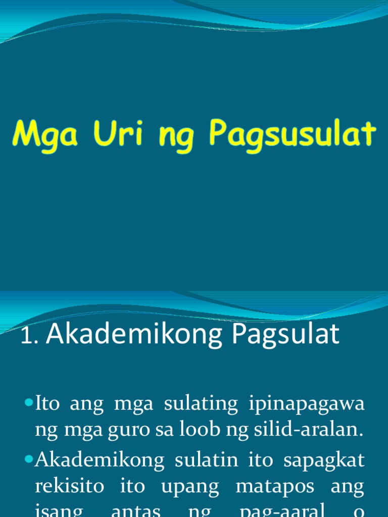 Proseso Ng Akademikong Sulatin - Seve Ballesteros Foundation