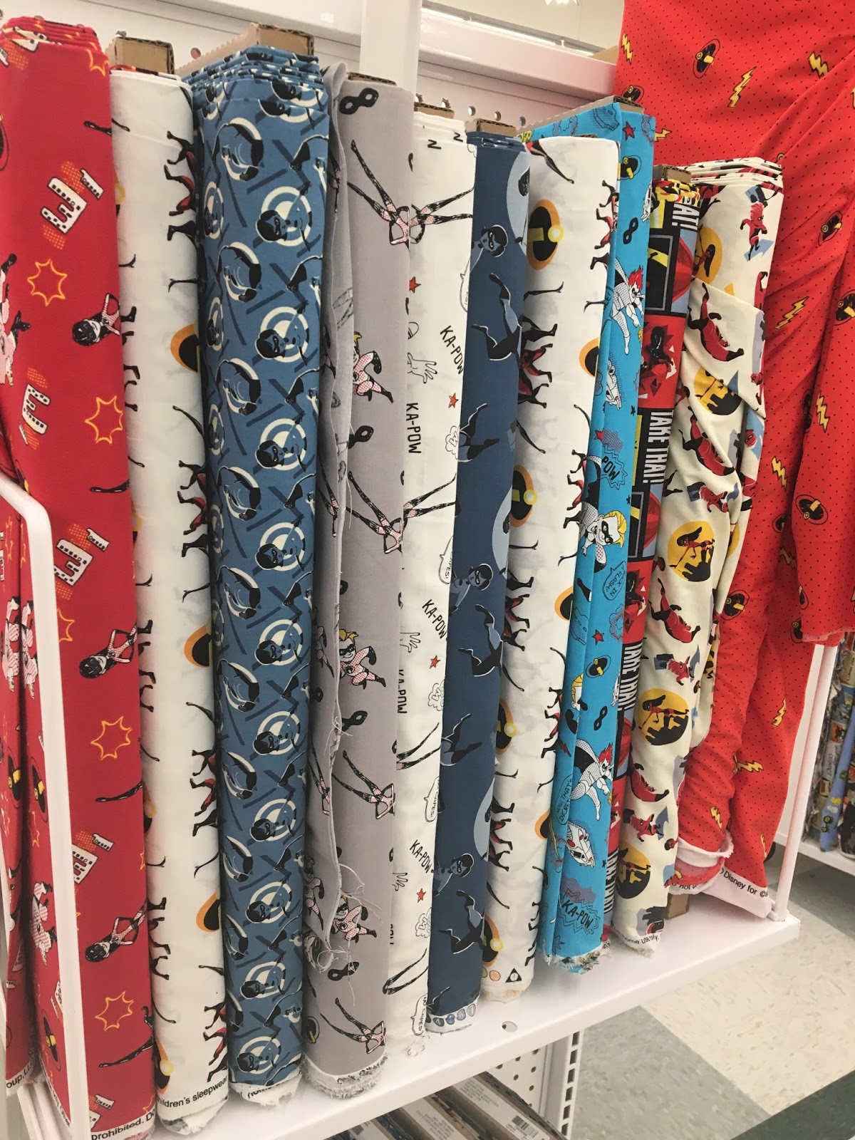 Incredibles 2 Products Found at JoAnn Fabric Stores 
