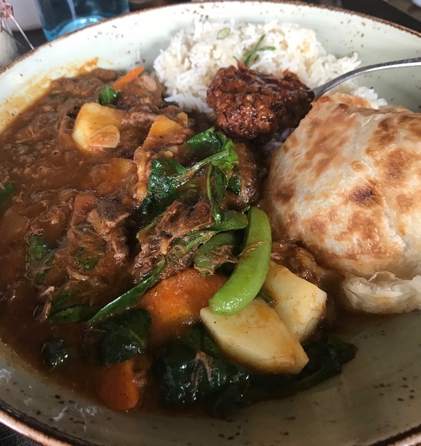 The Girl and the Goat, Surrey Hills, West Indian goat curry