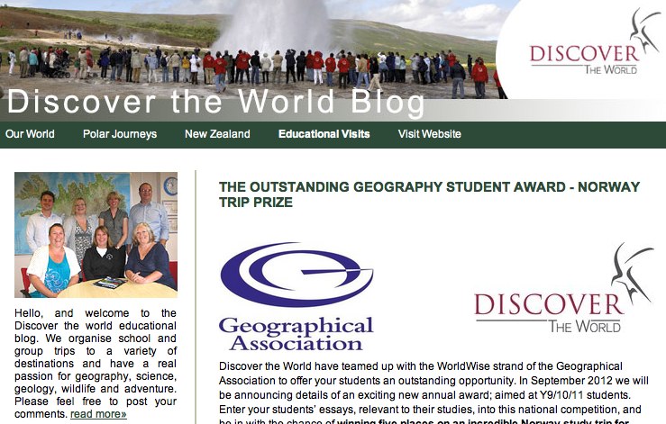 Geography essay competition 2013
