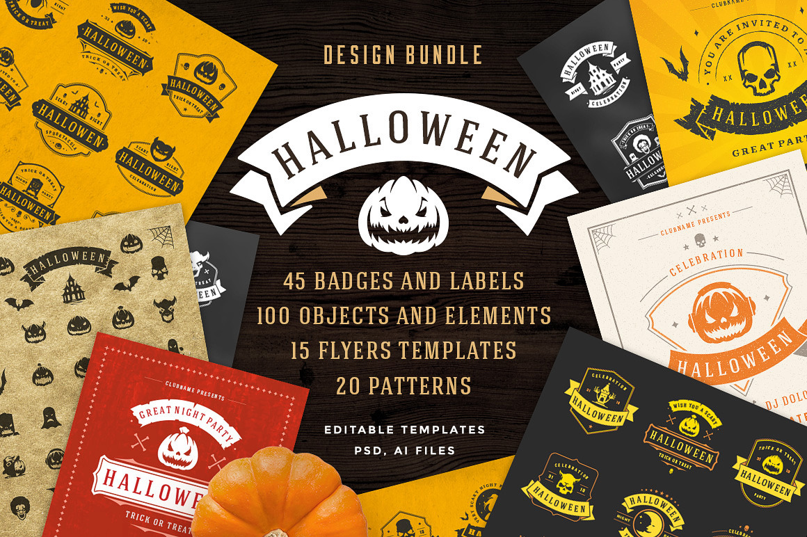 Halloween Design Bundle - Set of SVG File | Free Download