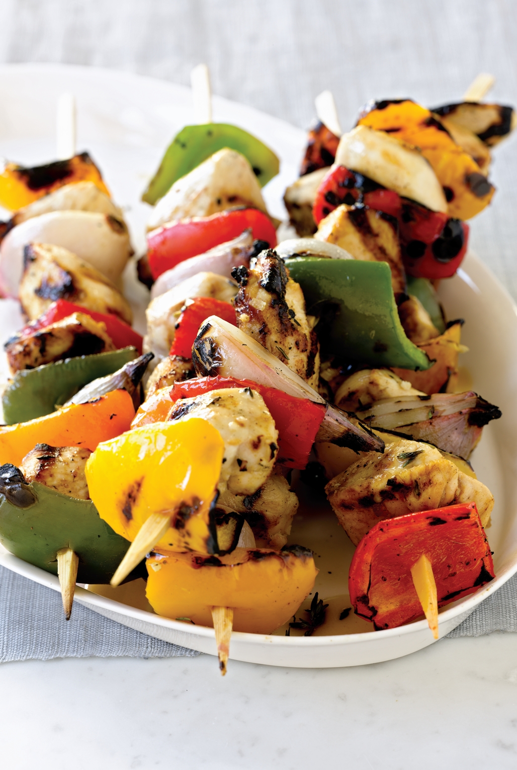 Chicken and Pepper Kebabs