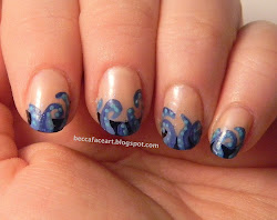 tentacle french tip face nail moses robin inspired becca