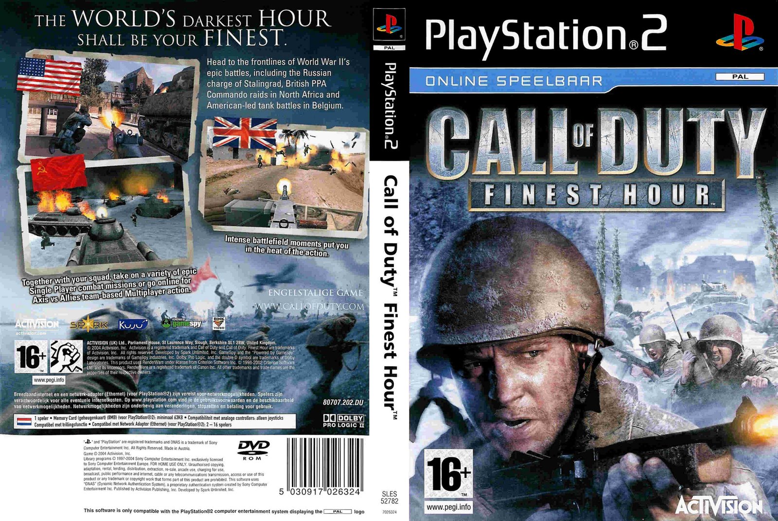 Call of Duty®: Finest Hour - Playstation 2 | Ultra Capas