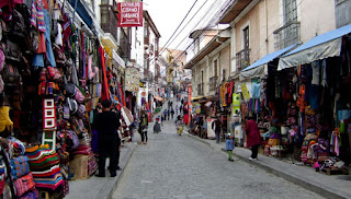 Calle de las brujas, centro de La Paz