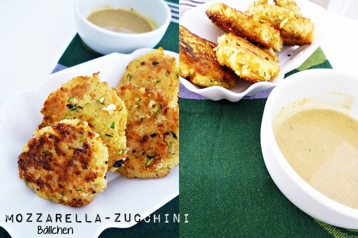 Mozzarella-Zucchini Couscous-Bällchen