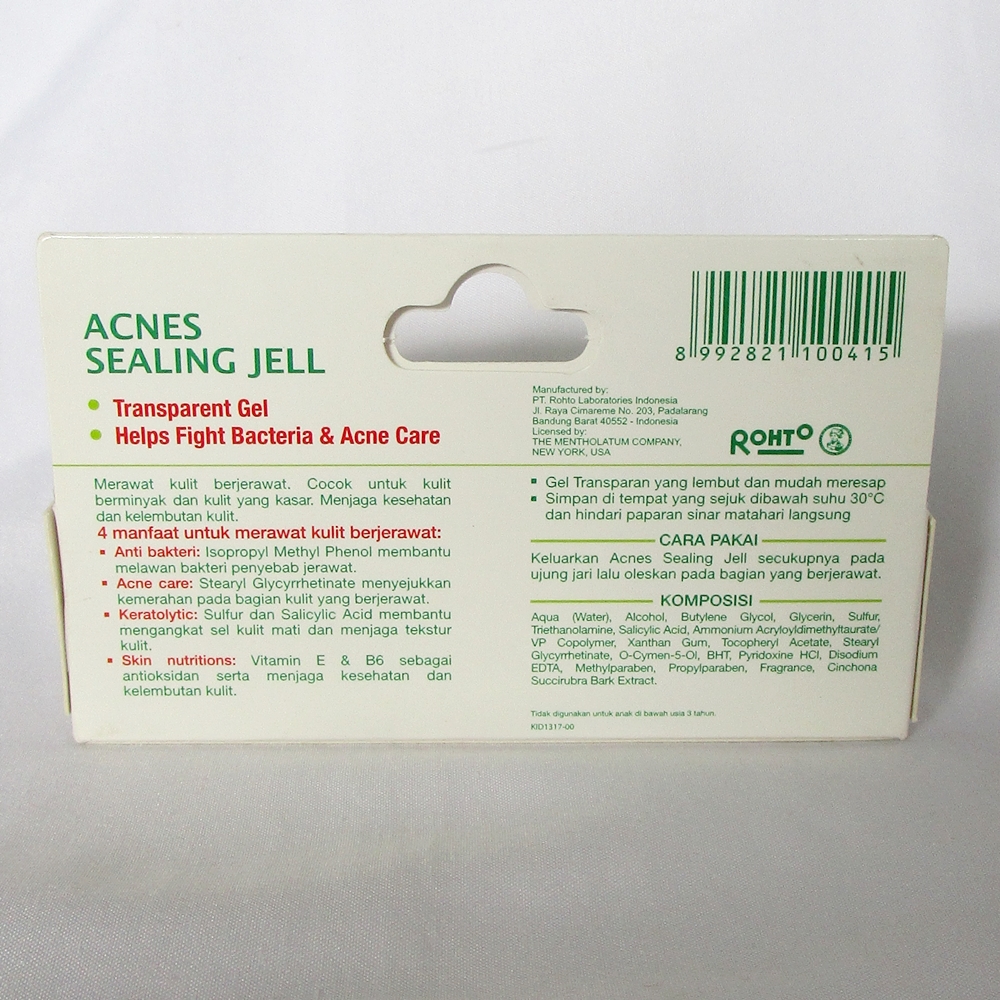 Review Acnes Sealing Jell Footnote