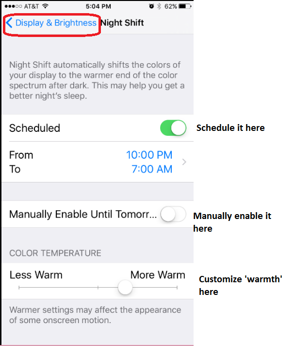HodentekHelp What is Night Shift and how do you enable it?