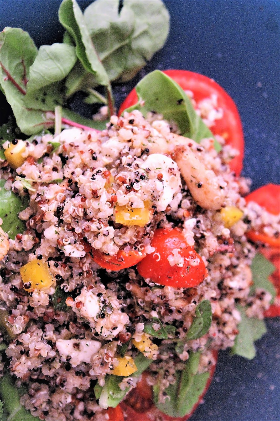 Chef Tess Bakeresse Bold Mediterranean Quinoa Salad