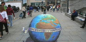 فن الرسم على الارض