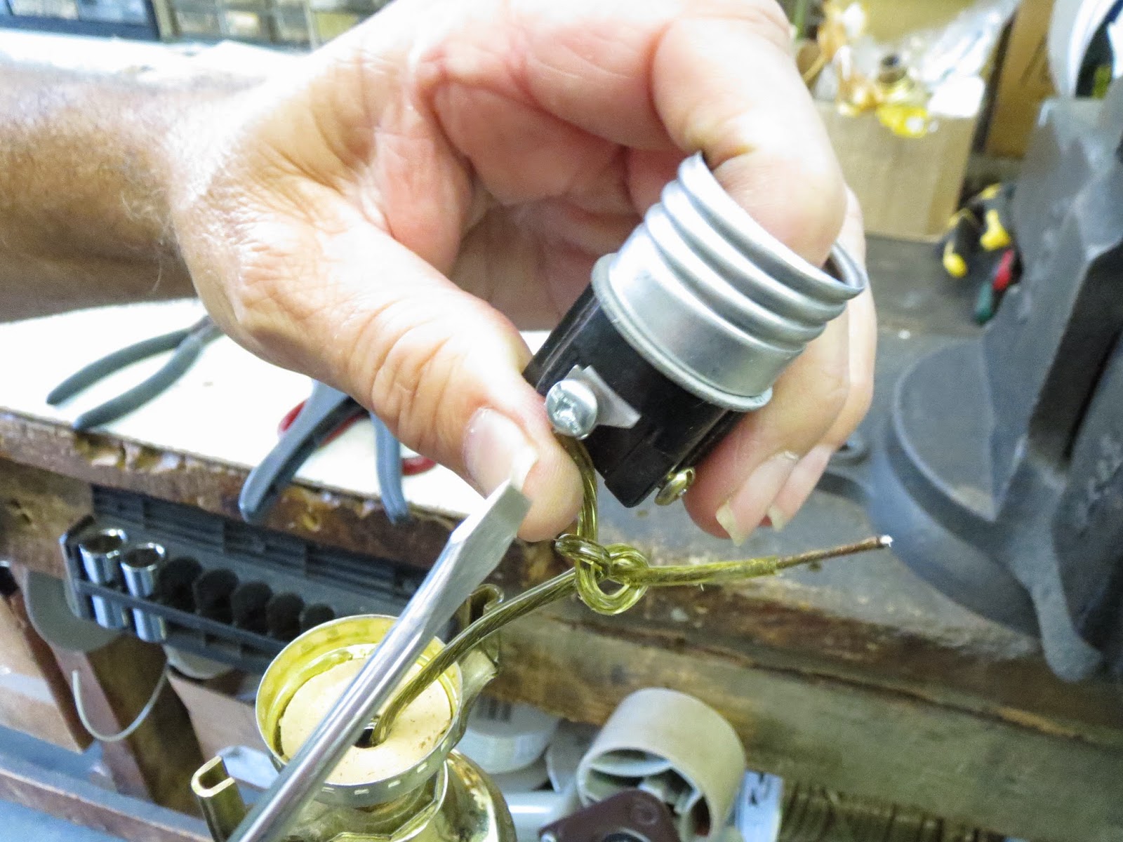 Lamp Parts and Repair Lamp Doctor Brass Floor Lamp with Table Socket