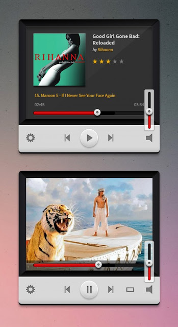 Music And Video Players PSD