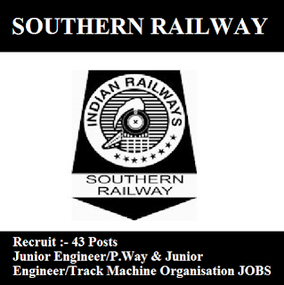 Southern Railway Answer Key 2017 | 43 Posts | JE/P.Way & JE/TMO Jobs | Sarkari Naukri Southern Railway, SR, freejobalert, Sarkari Naukri, Southern Railway Answer Key, Answer Key, southern railway logo