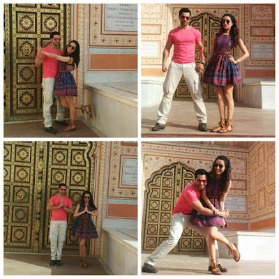 Varun  Dhawan and Shraddha Kapoor visit the pink city