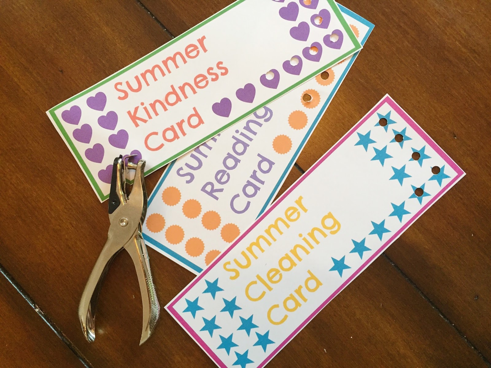 Summer Punch Cards for Kids {Free Printables!} - The Chirping Moms