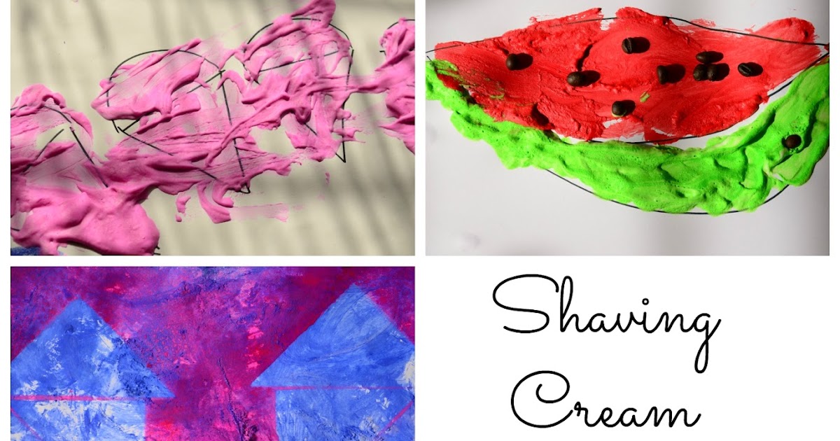 Practical Mom Shaving Cream Puffy Paint Art