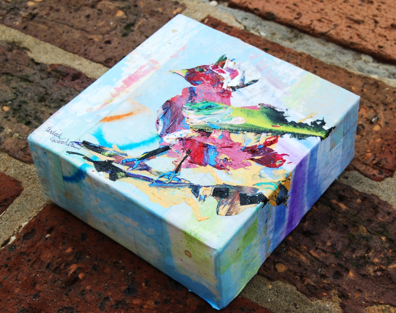 Push Past Ordinary Acrylic Skins and Paper Collage