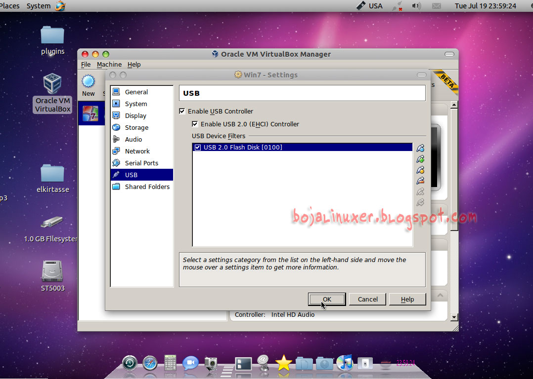 Lanus Mania Cara Menggunakan USB Flashdisk Pada VirtualBox