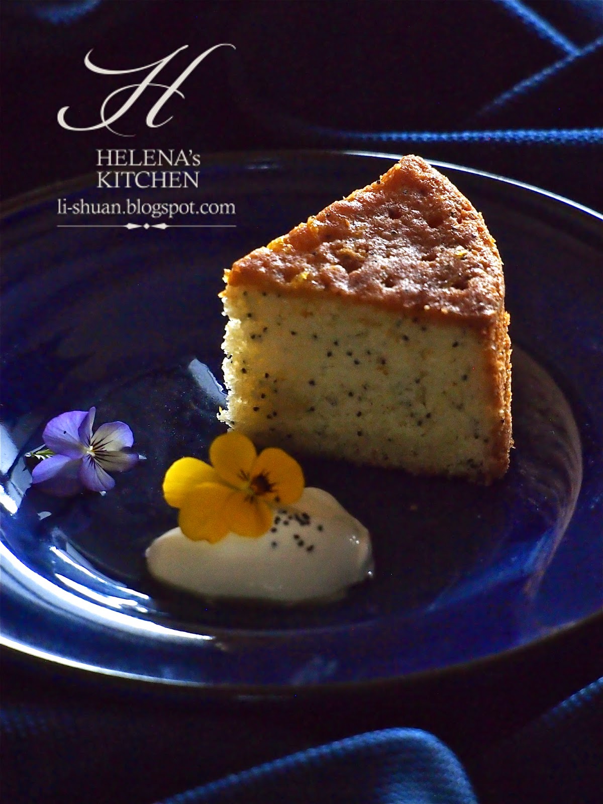 Helena's Kitchen 柠檬罌粟籽牛油蛋糕 （Lemon Poppy Seed Butter Cake）