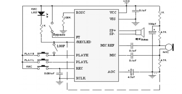 Voice Recording Module ISD1820 with Arduino