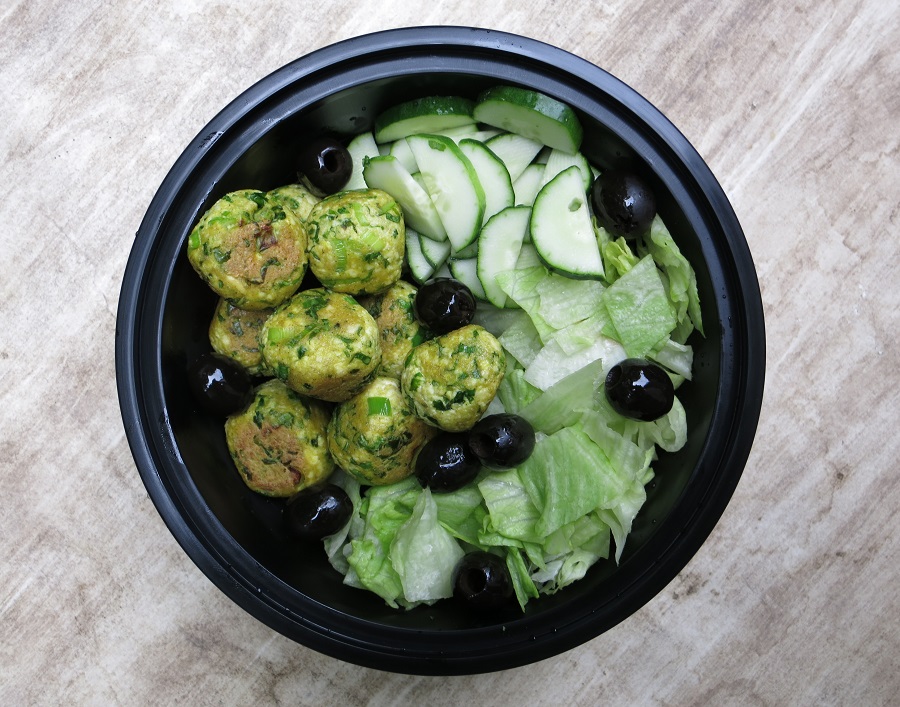 Sizzling Indian Recipes..... Tofu, Scallion, Kale protein balls for Salad.