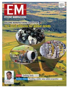EM Efficient Manufacturing - October 2014 | TRUE PDF | Mensile | Professionisti | Tecnologia | Industria | Meccanica | Automazione
The monthly EM Efficient Manufacturing offers a threedimensional perspective on Technology, Market & Management aspects of Efficient Manufacturing, covering machine tools, cutting tools, automotive & other discrete manufacturing.
EM Efficient Manufacturing keeps its readers up-to-date with the latest industry developments and technological advances, helping them ensure efficient manufacturing practices leading to success not only on the shop-floor, but also in the market, so as to stand out with the required competitiveness and the right business approach in the rapidly evolving world of manufacturing.
EM Efficient Manufacturing comprehensive coverage spans both verticals and horizontals. From elaborate factory integration systems and CNC machines to the tiniest tools & inserts, EM Efficient Manufacturing is always at the forefront of technology, and serves to inform and educate its discerning audience of developments in various areas of manufacturing.