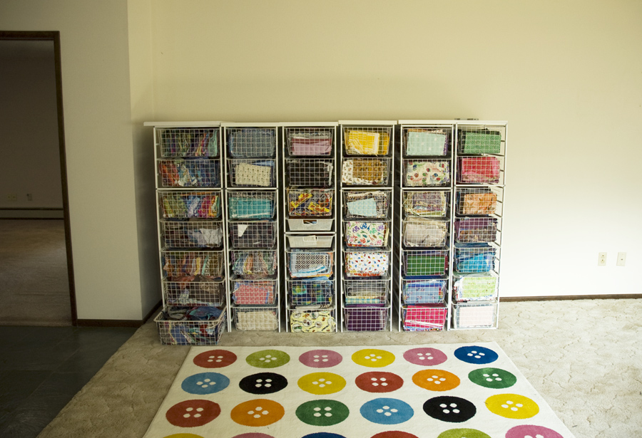 The Objects of Design Fabric Bins Assembled