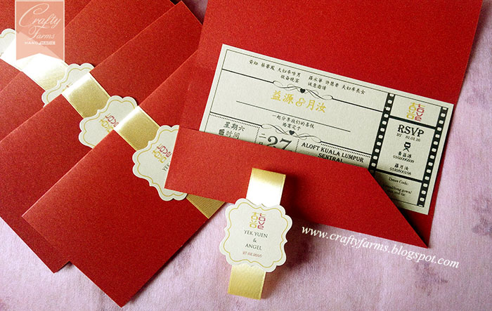 Wedding Card Malaysia Crafty Farms Handmade Modern Chinese Movie Modern Chinese Movie Theme Wedding Cards