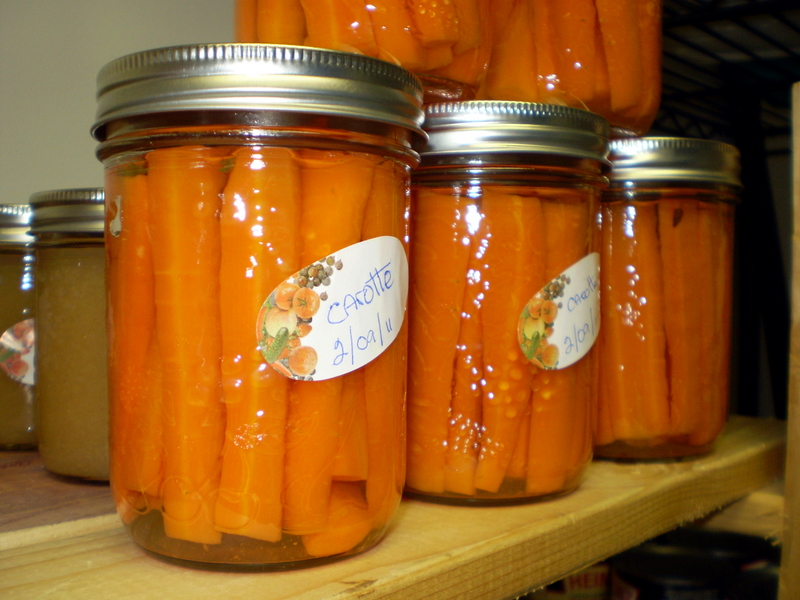 La cuisine de nathalie Carottes au miel et thym (conserve)