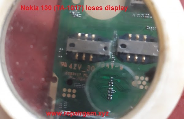 Nokia 130 (TA-1017) loses display