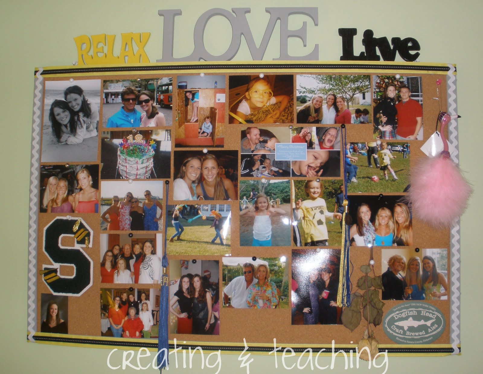 Home Bulletin Board Makeover creating & teaching