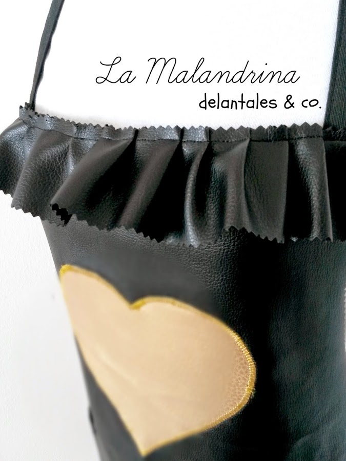 delantal piell handmade
