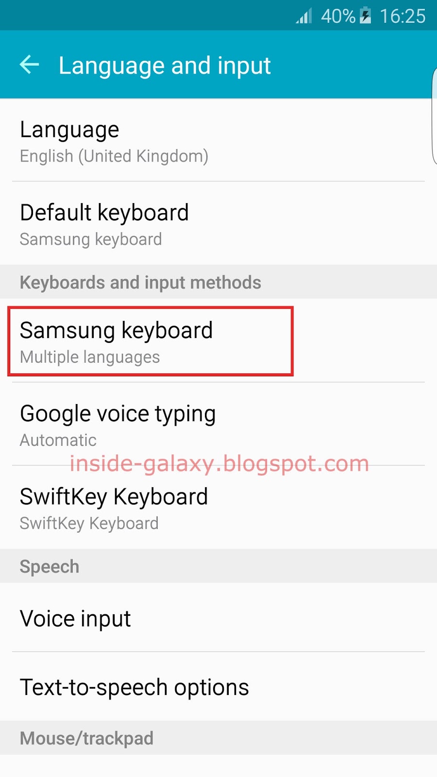 Inside Galaxy Samsung Galaxy S6 Edge How to Adjust Samsung Keyboard
