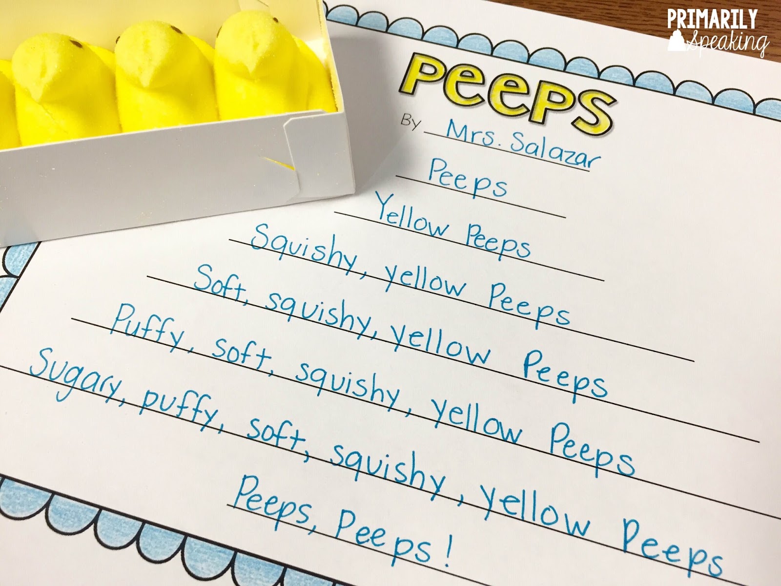 Poetry and Peeps Primarily Speaking