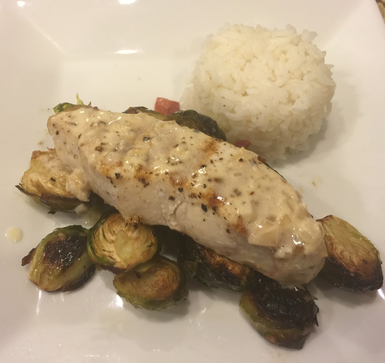 Grilled Monchong With Mustard Cream Sauce