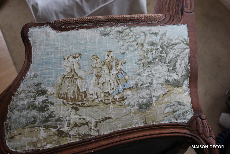 Maison Decor: How to Reupholster the Easy Way: My French Chair