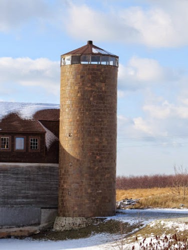 salt-glazed tile silo
