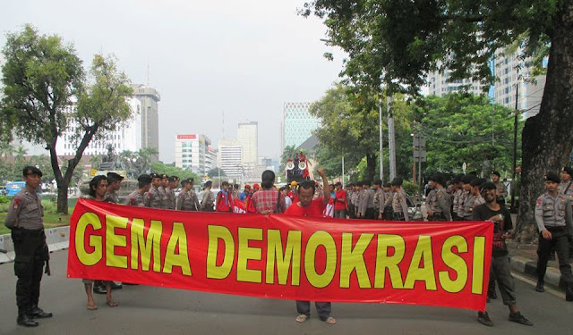 Aksi Gema Demokrasi menggugat Darurat Demokrasi