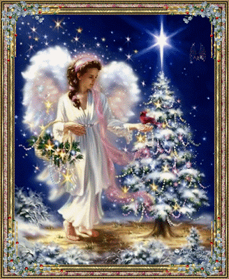 Gif de navidad de ángel