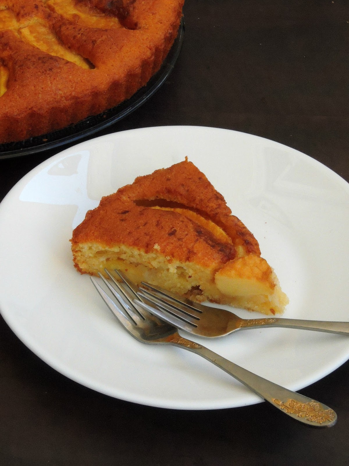 Priya's Versatile Recipes: Eplekake/Norwegian Apple Cake
