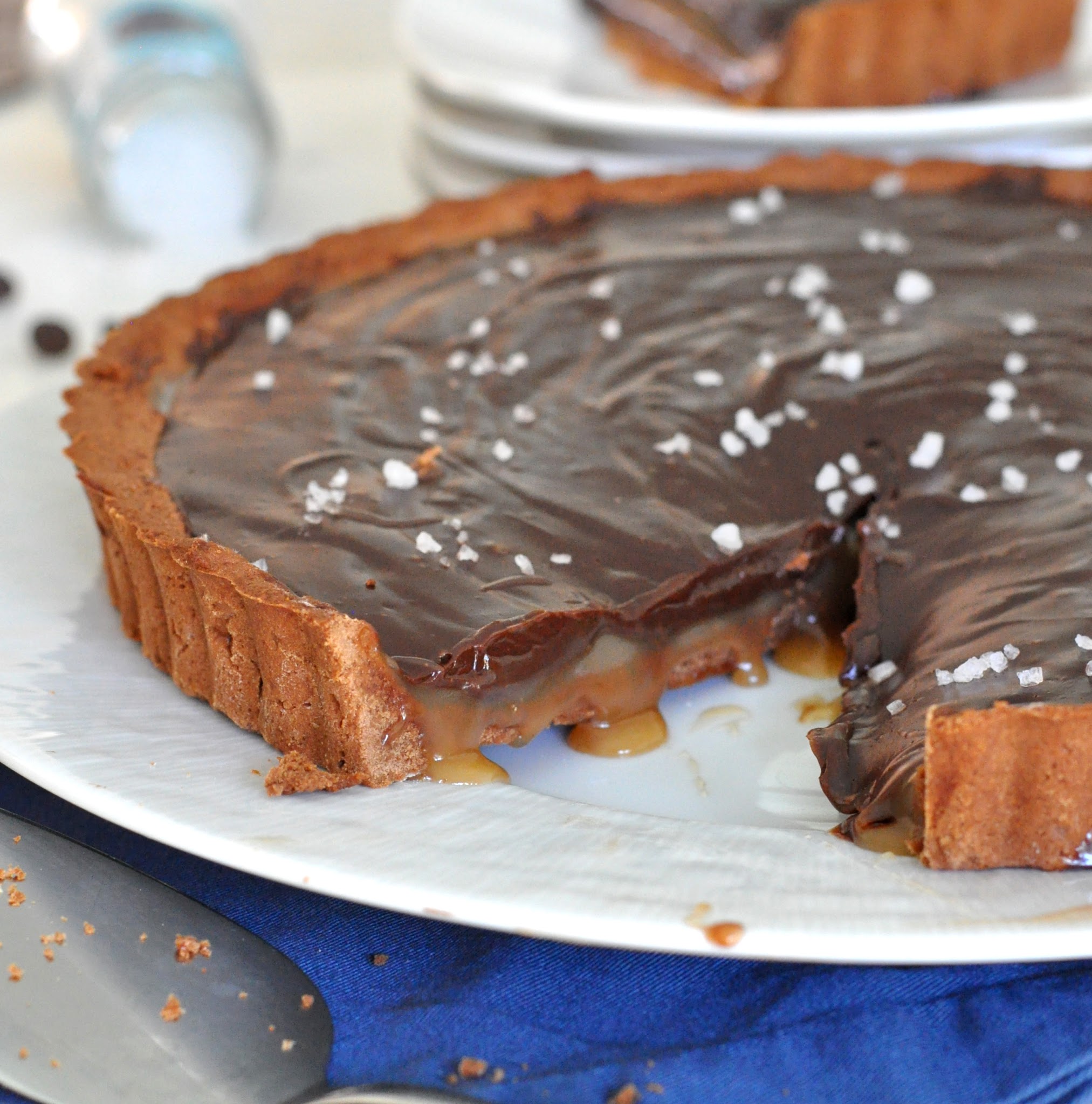 salted caramel-chocolate tart