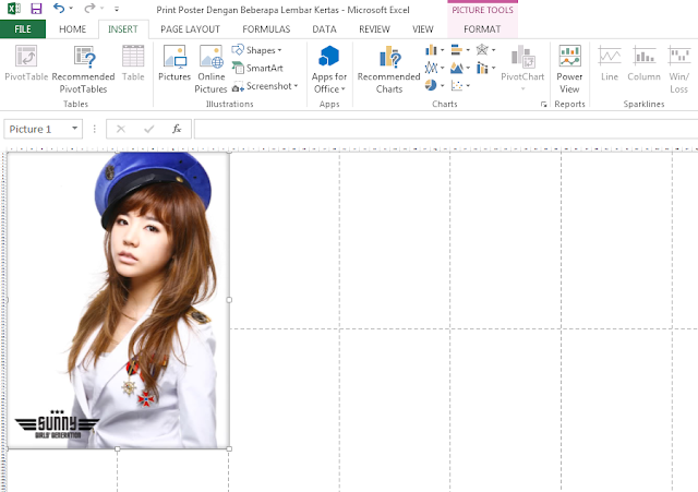 Gambar dalam 4 lembar kertas Gambar dalam 4 lembar kertas