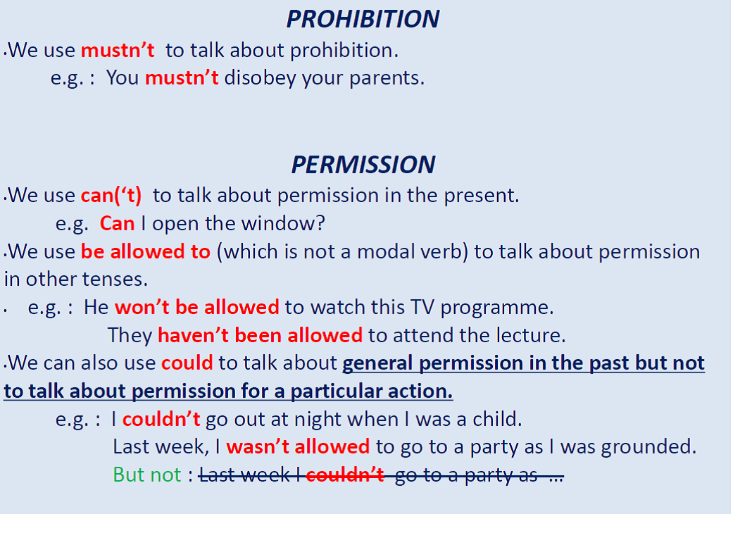 Be allowed to правило. Prohibition Модальные глаголы. Obligation модальный глагол. Модальные глаголы obligation Prohibition. Modal verbs of obligation Prohibition and permission правило.