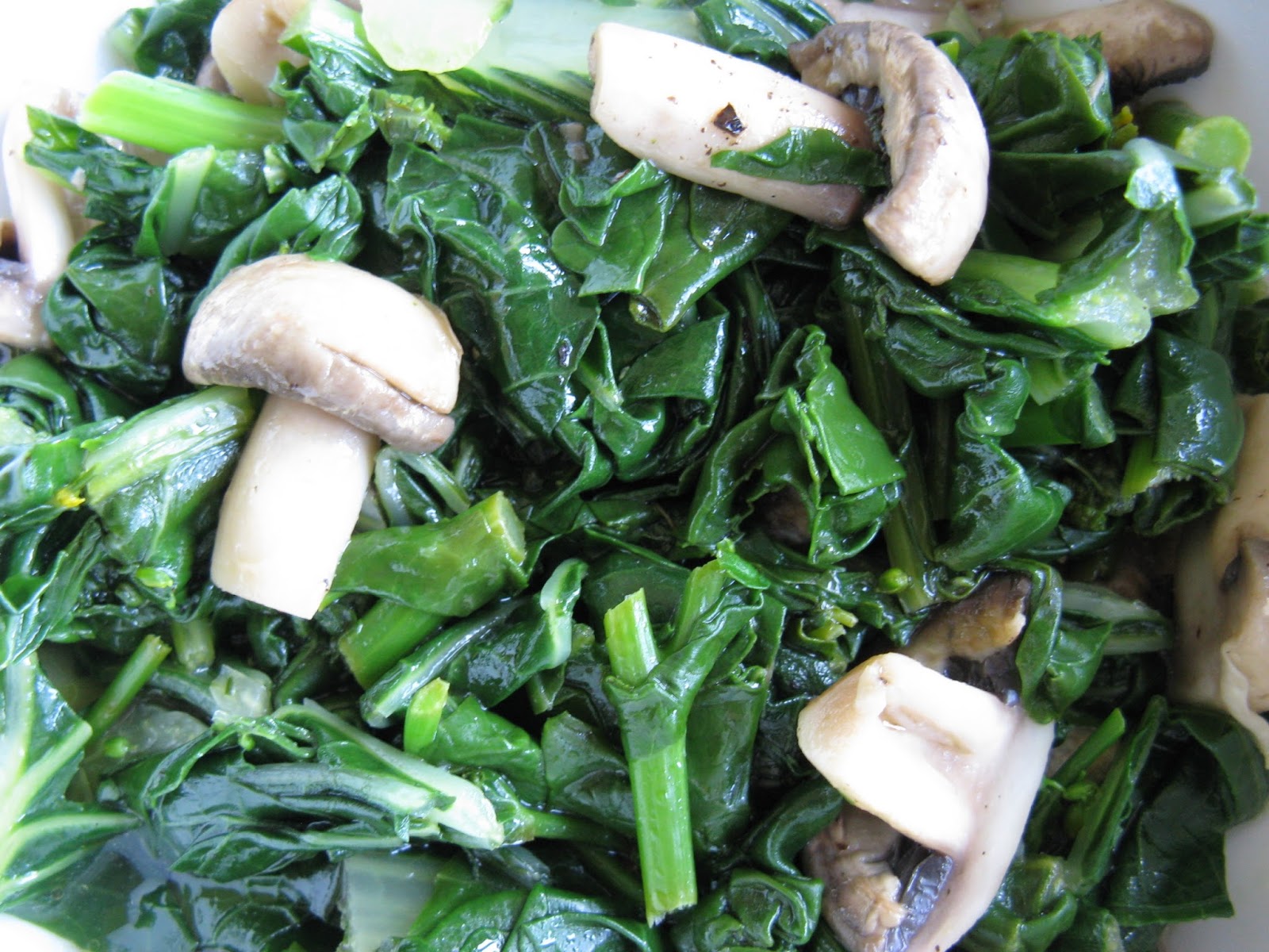 Raised Food bok choy / mustard greens