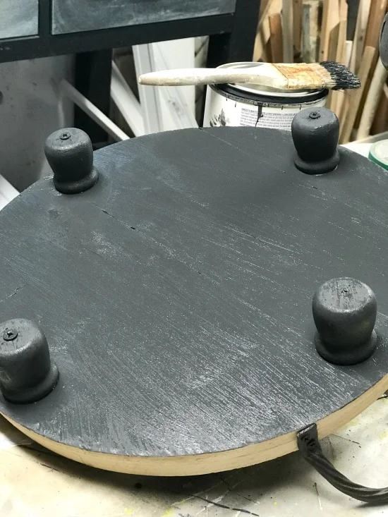 Adding feet to a diy wooden tray