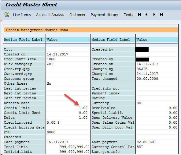 SAP SDMM Consultant Bangladesh Changes in Credit master sheet with Business Transactions