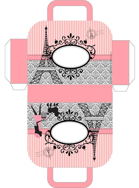Precioso París: Cajas con Forma de Maleta para Imprimir Gratis. | Oh My