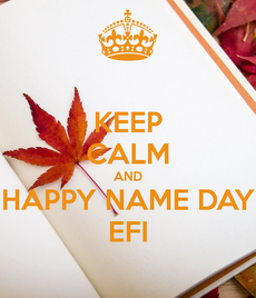 Ευθύμιε, Ευθυμία χρόνια πολλά