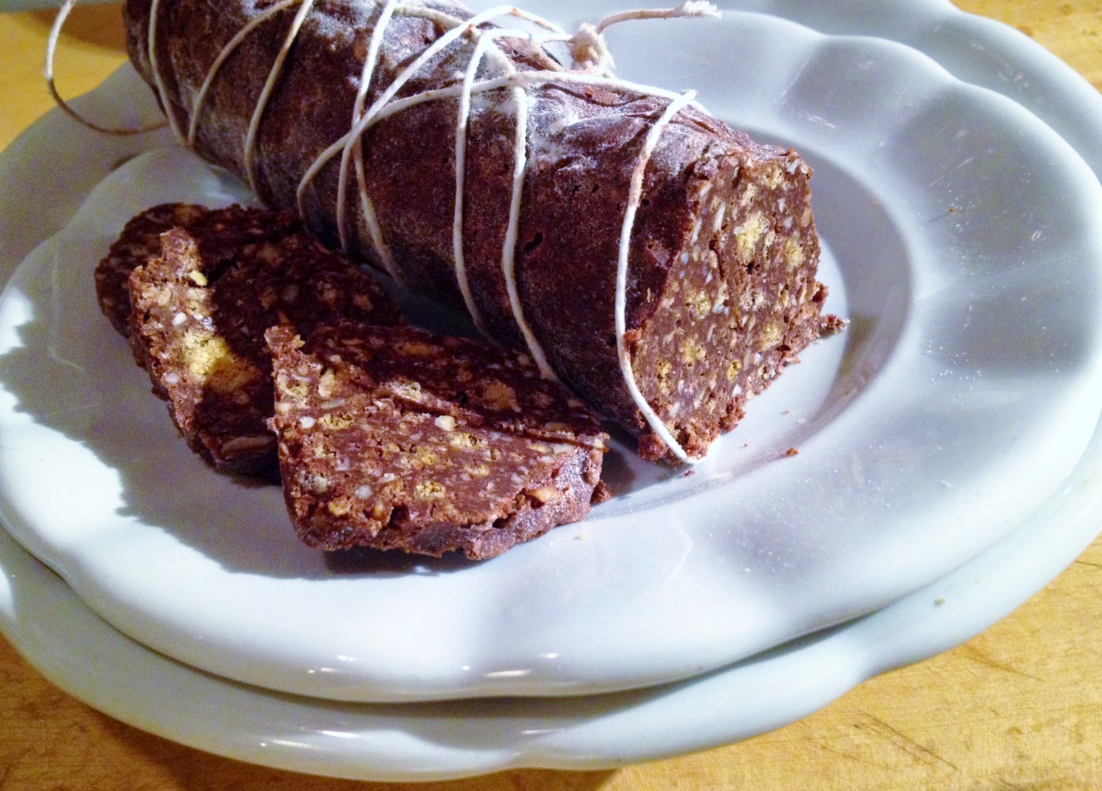 salame al cioccolato ( senza burro e senza uova)